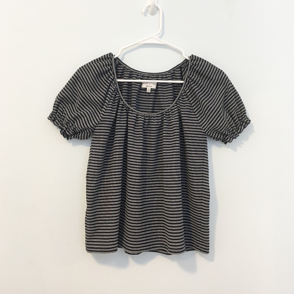 *NEW* Madewell Texture & Thread Peasant Top